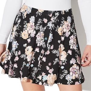 NWT Vylette Floral Mini Faux Button Skirt XL Cottage prairie grunge